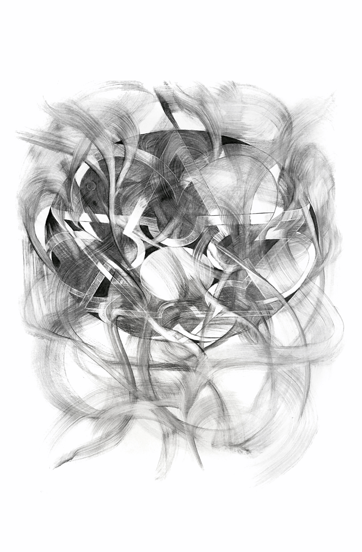 Aleph, monotipo, 2019