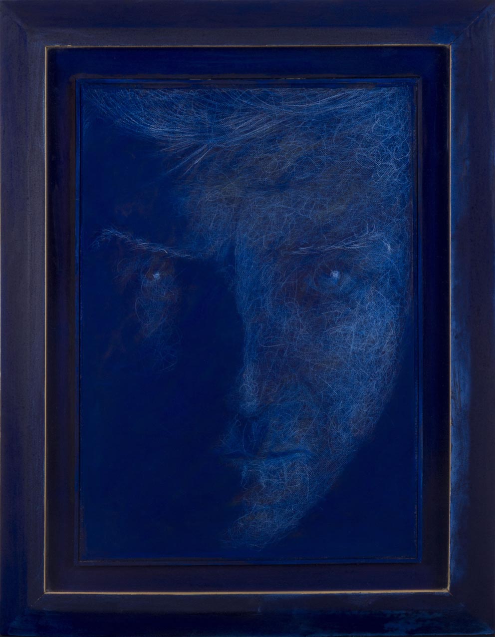 Gian Carlo Bussei, pigments and tempera on canvas, 2015 ©Max Zarri