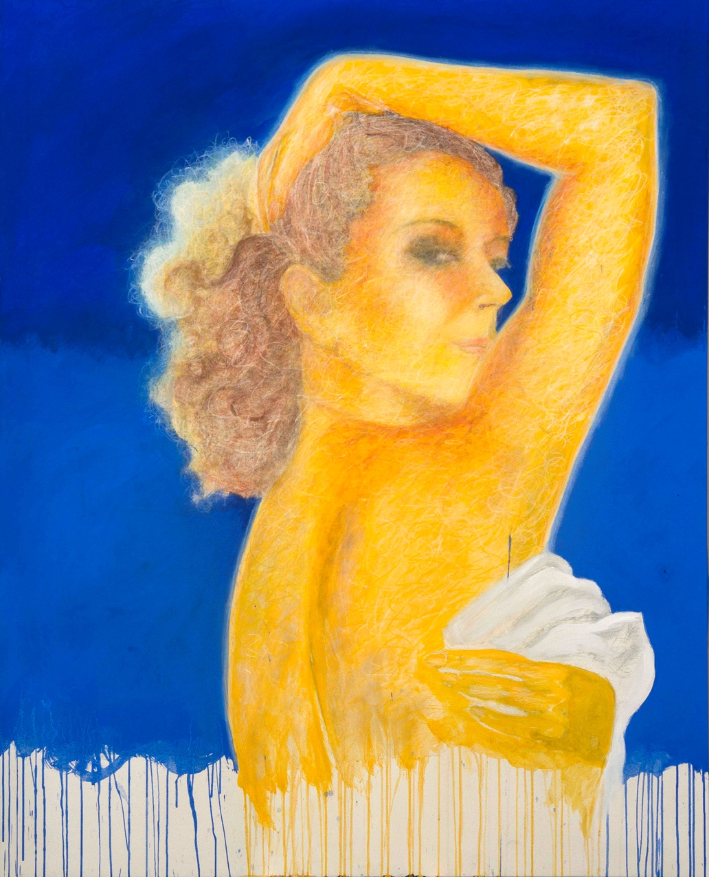 Monica Guerritore, tempera pigments on canvas, 2015 ©Max Zarri